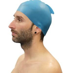 LOTE 10 GORROS NATACIÓN SILICONA CON ALETA SOFTEE