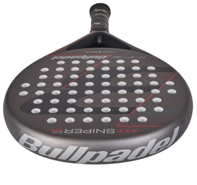 PALA PÁDEL BULLPADEL SNIPER 2.0 CONTROL GRIS OSCURO 2026 - Imagen 3